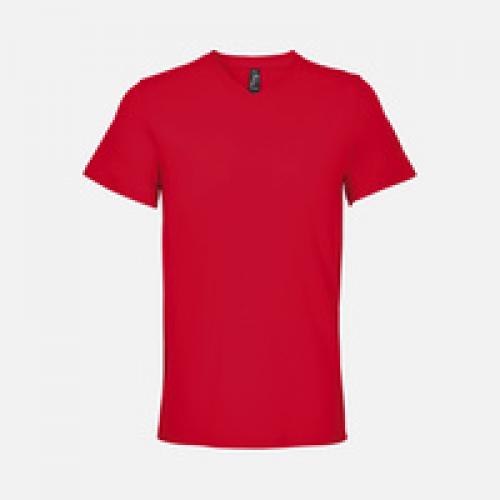 Футболка унисекс Regent с V-образным вырезом, красная