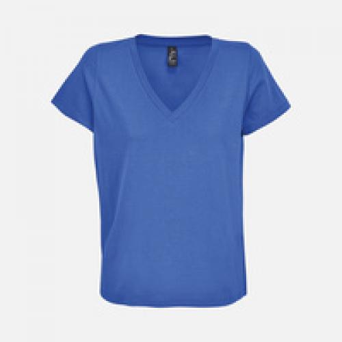 Футболка женская Regent Women с V-образным вырезом, ярко-синяя (royal)