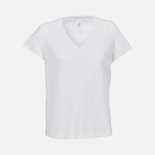 Футболка женская Regent Women с V-образным вырезом, белая