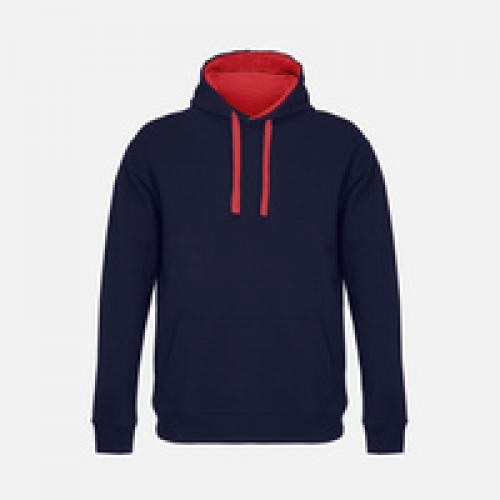 Худи унисекс Cameron, темно-синее с красным