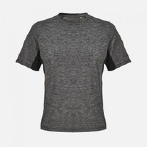 Футболка спортивная унисекс Storm, черный меланж