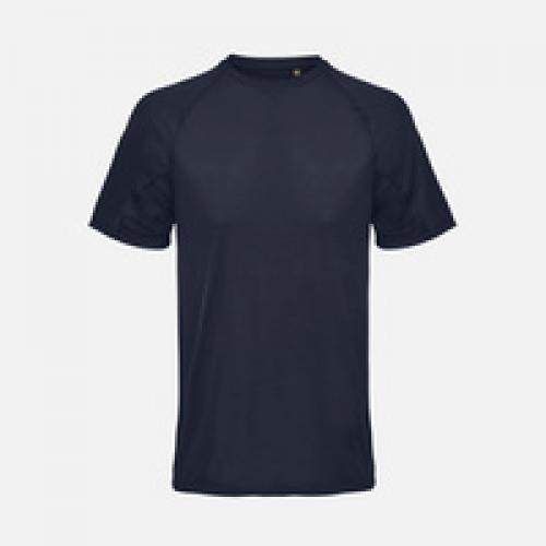 Футболка спортивная унисекс Vortex, темно-синяя