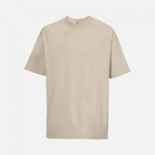 Футболка оверсайз мужская Boxy Men, бежевая (льняная)