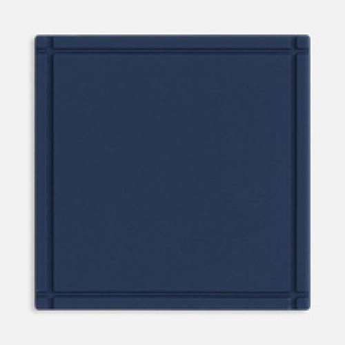 Лейбл из ПВХ Dzeta, L, темно-синий