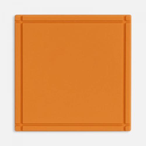 Лейбл из ПВХ Dzeta, L, оранжевый