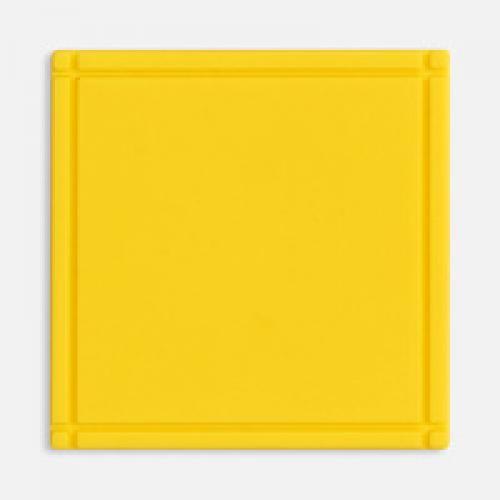 Лейбл из ПВХ Dzeta, L, желтый