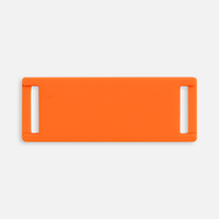 Лейбл из ПВХ Kova, оранжевый неон