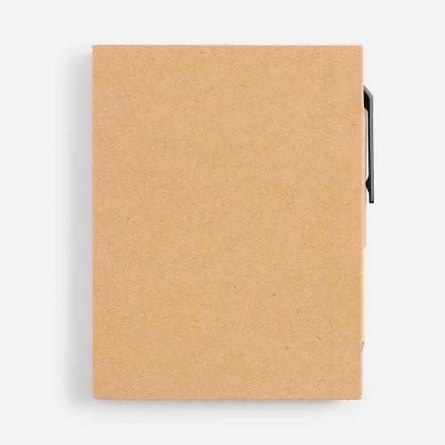 Мини-блокнот Eco Light с ручкой с черными элементами; - купить необычные сувениры в Воронеже