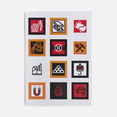 Стикерпак бумажный Industry; - купить бизнесс-сувениры в Воронеже