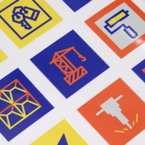 Стикерпак UV-DTF Industry; - купить необычные подарки в Воронеже