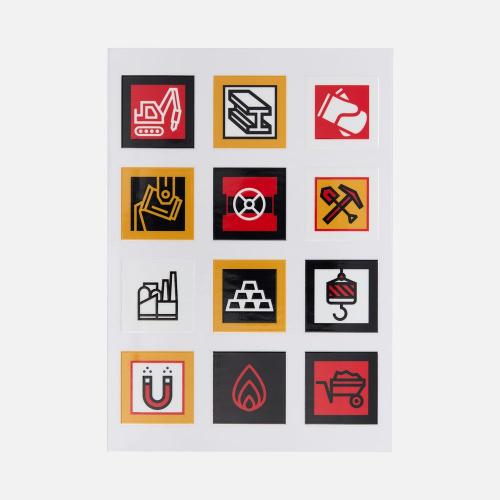 Стикерпак UV-DTF Industry; - купить бизнесс-сувениры в Воронеже