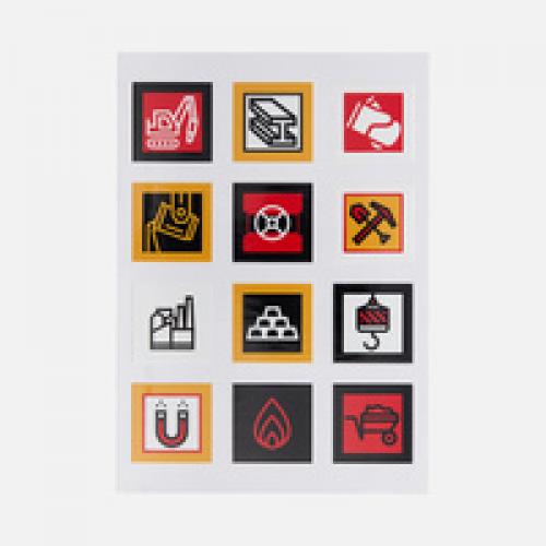 Стикерпак UV-DTF Industry, металлургия