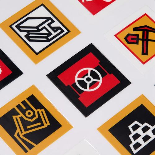 Стикерпак UV-DTF Industry; - купить необычные подарки в Воронеже