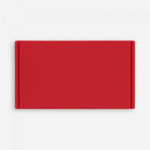 Лейбл из ПВХ Dzeta, M, красный