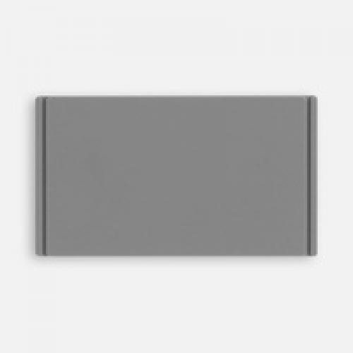 Лейбл из ПВХ Dzeta, M, серый