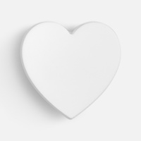 Джибитс из ПВХ «Сердце», белый