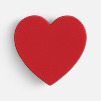 Джибитс из ПВХ «Сердце», красный