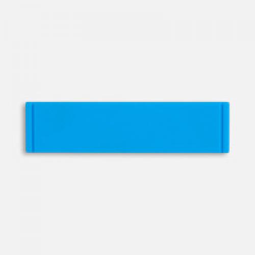 Лейбл из ПВХ Dzeta, S, голубой