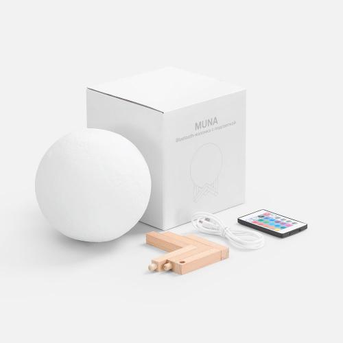 Bluetooth-колонка с подсветкой Muna; - купить подарки с логотипом в Воронеже