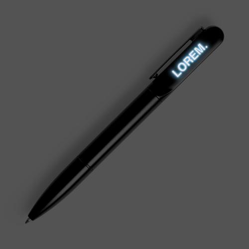 Ручка шариковая Lucenti с подсветкой логотипа, в футляре; - купить необычные подарки в Воронеже