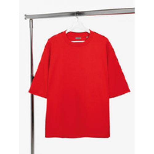 Футболка оверсайз унисекс Kosmos 2.0, красная (алая)