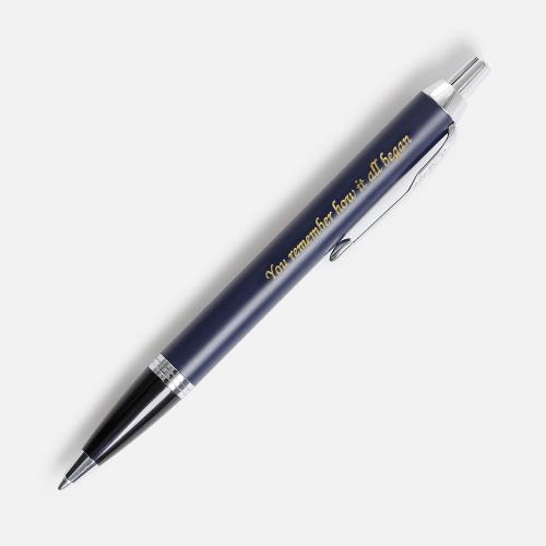 Ручка шариковая Parker IM Core Matte Blue CT; - купить именные сувениры в Воронеже