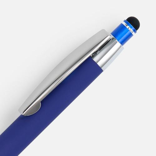 Ручка шариковая Sansen Soft Touch со стилусом; - купить именные сувениры в Воронеже