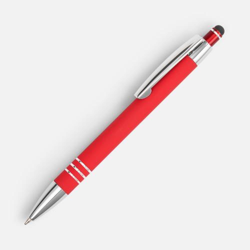 Ручка шариковая Sansen Soft Touch со стилусом; - купить бизнесс-сувениры в Воронеже