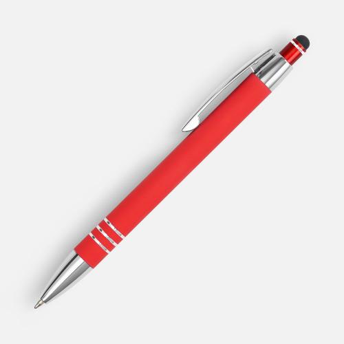Ручка шариковая Sansen Soft Touch со стилусом; - купить необычные подарки в Воронеже