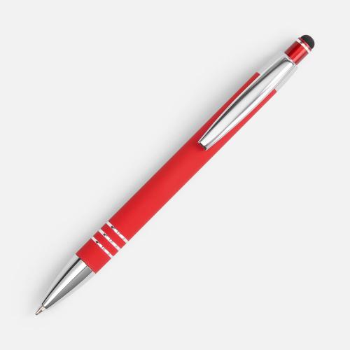 Ручка шариковая Sansen Soft Touch со стилусом; - купить необычные сувениры в Воронеже