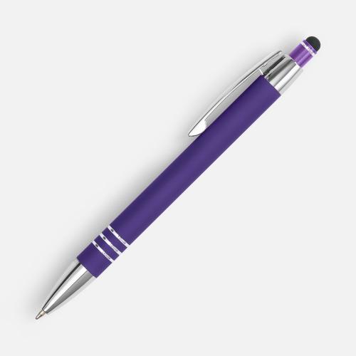 Ручка шариковая Sansen Soft Touch со стилусом; - купить необычные подарки в Воронеже