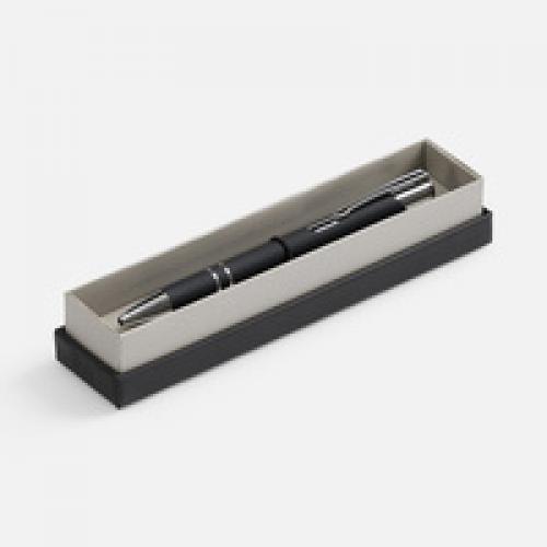 Ручка шариковая Keskus Soft Touch в футляре, черная