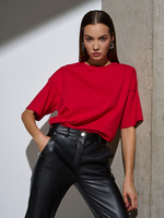 Футболка Oversize Premium, красная
