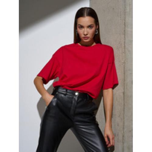 Футболка Oversize Premium, красная