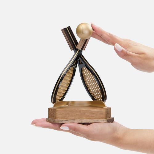 Награда Golden Impact c 3D-элементами; - купить именные сувениры в Воронеже