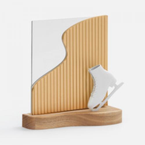 Стела Bravura, золотистая c 3D-элементами