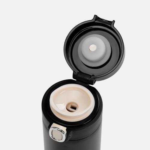 Смарт-бутылка c заменяемой батарейкой warmSens, черная; - купить именные сувениры в Воронеже