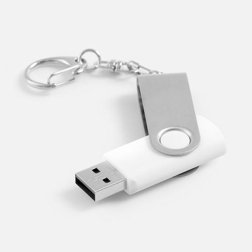 Флешка Twist, белая; - купить необычные подарки в Воронеже