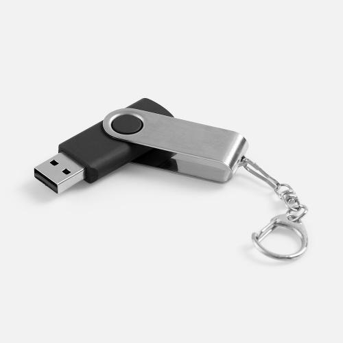 Флешка Twist, черная; - купить бизнесс-сувениры в Воронеже