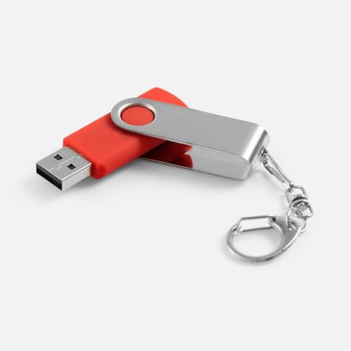 Флешка Twist, красная; - купить бизнесс-сувениры в Воронеже