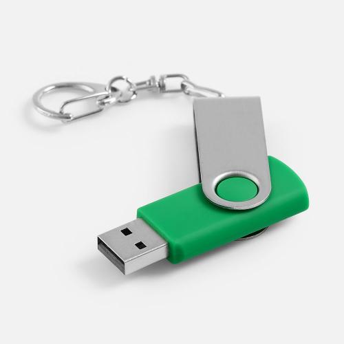 Флешка Twist, зеленая; - купить необычные подарки в Воронеже