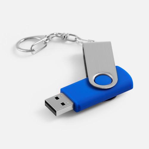 Флешка Twist, синяя; - купить необычные подарки в Воронеже