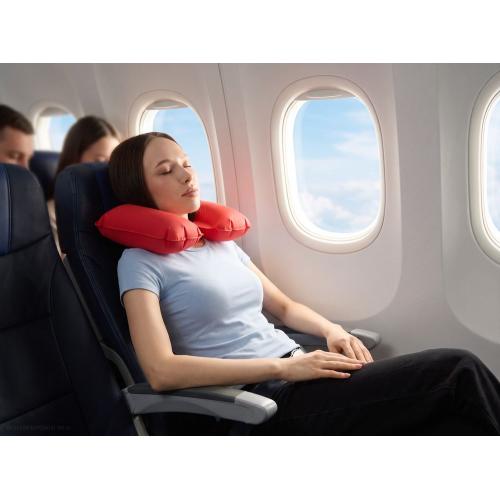 Надувная подушка под шею в чехле Sleep; - купить именные сувениры в Воронеже