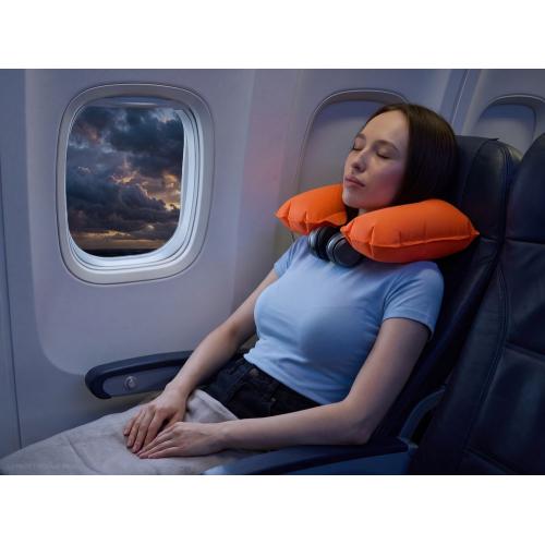 Надувная подушка под шею в чехле Sleep; - купить именные сувениры в Воронеже