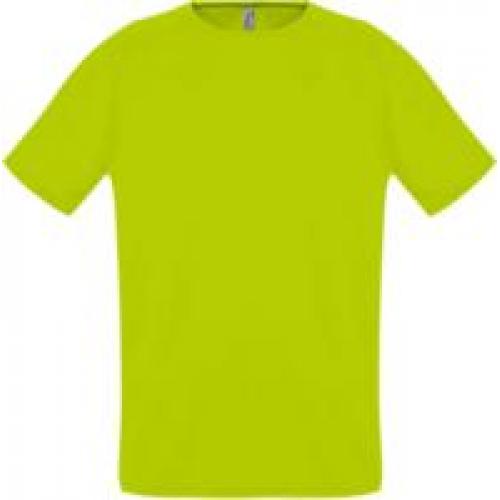 Футболка унисекс Sporty 140, зеленый неон
