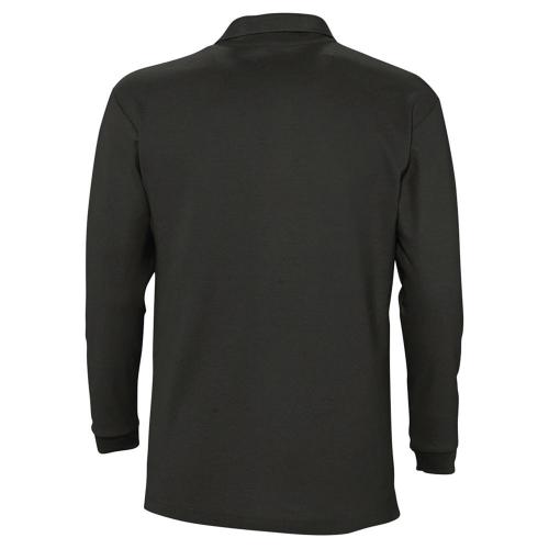 Рубашка поло мужская с длинным рукавом Winter II 210 черная; - купить необычные подарки в Воронеже