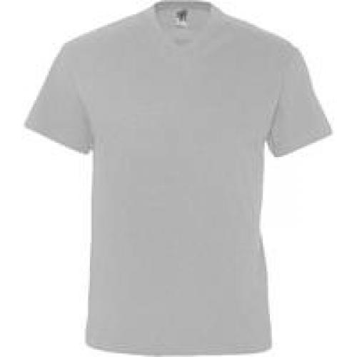 Футболка мужская с V-образным вырезом Victory 150, серый меланж