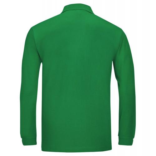 Рубашка поло мужская с длинным рукавом Winter II 210 ярко-зеленая; - купить необычные подарки в Воронеже