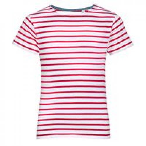 Футболка детская Miles Kids белая с красным