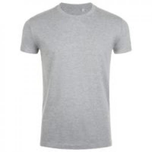 Футболка мужская приталенная Imperial Fit 190, серый меланж